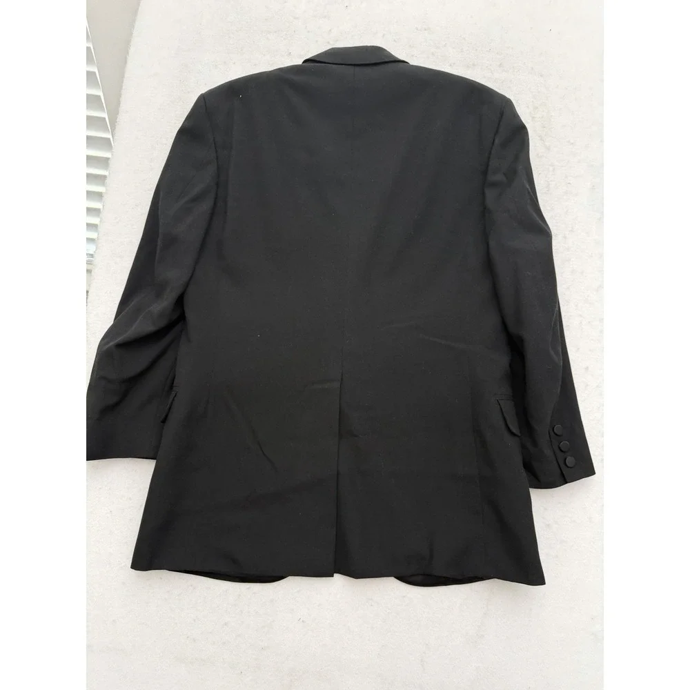 Lord West Vintage Black Tuxedo 41R‎ Wool Shawl Lapel 70s Wedding USA ACWA Union